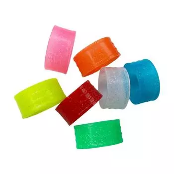 Уплотнительное кольцо для теннисной ракетки цвета конфет, силиконовое резиновое кольцо для теннисной ракетки, ручка для теннисной ракетки красный