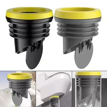 Уплотнительное кольцо фланца унитаза резиновое кольцо обратный клапан герметичный обратный клапан с защитой от запаха аксессуары для сиденья унитаза чёрный