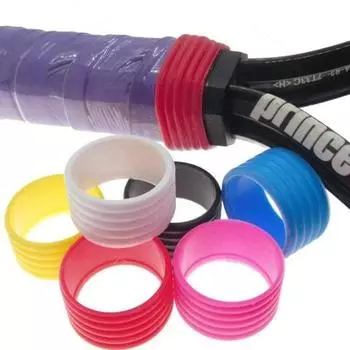 Уплотнительное резиновое кольцо для ракетки, теннисная ручка, кольцо, износостойкое мягкое эластичное многоразовое цветное кольцо для ракетки синий