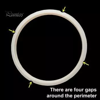 Уплотнительные кольца из пищевого силикона для 5-6-квартовой кастрюли для скороварки быстрого приготовления, не содержащей бисфенол А, термостойкий силиконовый уплотнитель, устойчивый к запахам, можно мыть в посудомоечной машине 1pc