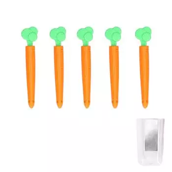 Уплотнительные зажимы с двойными канавками Магнитная адсорбция Простые и практичные зажимы для пакетов в виде моркови