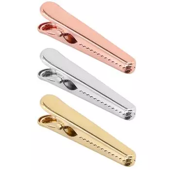 Уплотнительный зажим 7,9 см Длинная удобная ручка Прочная конструкция Внутренний зубчатый дизайн Кухонные инструменты для Off Golden