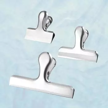 Уплотнительный зажим из нержавеющей стали, папка Т-образной формы, сохраняющий свежесть и влагозащищенный зажим для пищевых продуктов small серебряный