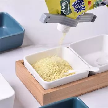 Уплотняющий зажим с винтовой крышкой, пакет для приправ, мешок для сухого молока, мешок для соли, уплотнительный зажим, зажим для консервирования закусок, гаджет, кухонные аксессуары