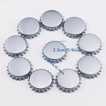 UPORS 100 шт./лот пивные бутылки корончатые крышки поглощающие кислород уплотнения пивные бутылки крышки для домашнего пивоварения золотой