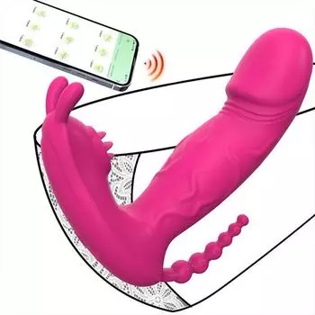 Управление через приложение 10 режимов вибрирующие трусики для женщин носимые вибраторы водонепроницаемые игрушки для взрослых для женщин