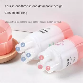 Управление путешествиями Шампунь Лосьон Мыло Загрузка Портативный Многоцветный 60 мл Подготовка Контейнер Дорожный Набор Бутылок 4-в-1/3 В 1