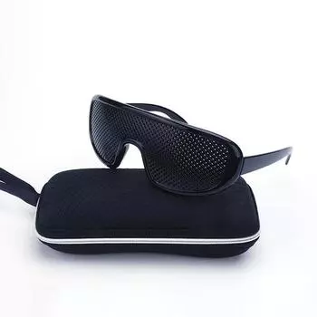 Упражнения для улучшения зрения для мужчин и женщин, очки с отверстиями для зрения, тренировочные очки ручной работы чёрный