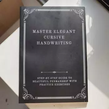 Упражнения по освоению курсивного письма. Улучшение письма и управление ручкой. Советы по жестам, удержанию ручки и выравниванию для более плавного и более плавного письма. One Size чёрный