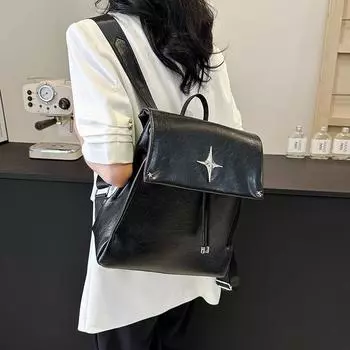 Упрощенный дизайн студенческой классной сумки на одно плечо, женская сумка на одно плечо, новинка лета 2024 года, большая вместительная сумка-рюкзак