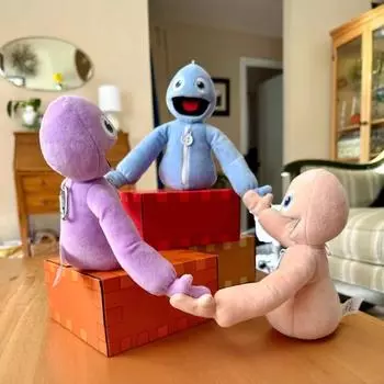 Упс: Прятки плюшевые куклы синий фиолетовый розовый плюш милая плюшевая статуэтка кукла коллекция комнатное украшение игрушка рождественские подарки