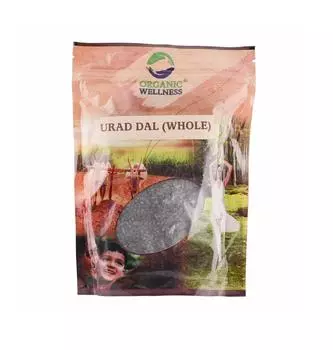 Урад Дал (Черный маш цельный) (450 г), Urad Dal Whole, Organic Wellness