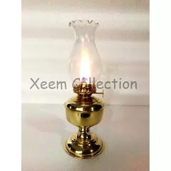 Ураган Масляный Фонарь Блестящая Золотая Латунь Винтажный Стиль Лампа Домашняя Декоративная