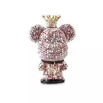 Urban car car diamond king bear decoration prop, pink, 1 piece,Korean car acc