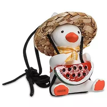 Urban car dense swing duck decorative props watermelon duck,Korean car acc