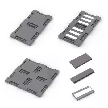 Urban Group Road Floor Building Blocks Humanoid Bridge Crossing Assembly Children s Toys