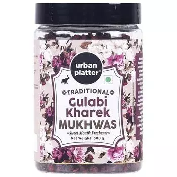 Urban Platter Gulabi Kharek Mukhwas, 300 г / 10,58 унций [освежитель рта, средство для пищеварения, закуска после еды]