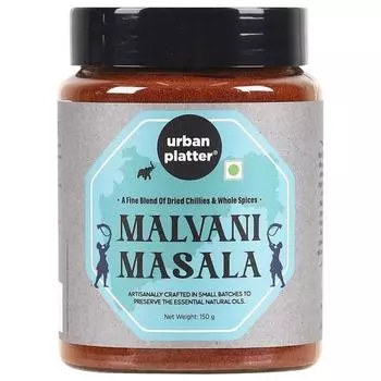 Urban Platter Maharashtrian Malavani Masala, 150 г [вкус Ладжатдара Малавани, подлинный вкус конкани, традиционный рецепт Махараштры]