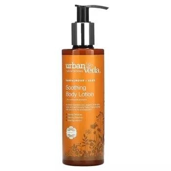 Urban Veda, Успокаивающий лосьон для тела, сандаловое дерево + алоэ, 8,5 жидких унций (250 мл)