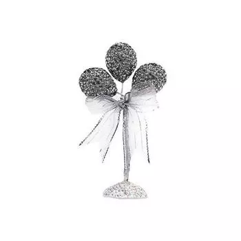 Шарик Urbanca с бриллиантовой лентой, серый, 1 шт., корейский автомобильный аксессуар