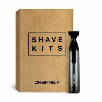 URBANER Beard Beard 2024 IPX8 Battery Operated Easy to Small and Mini Beard and Trimming Beard Adjust the Length as You Commercial Home Japanese чёрный