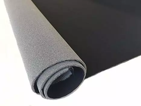 Уретановая губчатая эластичная тонкая ткань 100 x 42 см для поделок и творчества [антибактериальная] (черный)