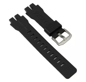 Уретановый ремешок с карбоном для [Casio] PRW-6000Y, PRW-6100Y [Темно-серый]