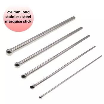 Уретральная палочка из нержавеющей стали с удлиненным стержнем для расширения и оргазма