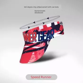 URG Magic Topless Hat Men and Women Professional Running Sports Marathon Fashion Super Lightweight Quick-Drying Sun Protection Hat Speed runner (head circumference 51cm) One size