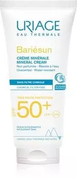 Uriage Barisun Crme Minrale Spf 50+ Crme Protectrice Minrale Visage Et Corps Spf 50+ TU прозрачный