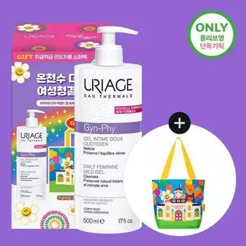 Uriage Dermal Mild Gel/Foam + Wiggle Wiggle Shopper Bag Project 500ml gel + shopping bag provided