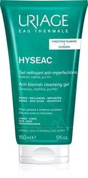 Uriage Hysac Gel Nettoyant cleansing gel for oily and combination skin TU прозрачный