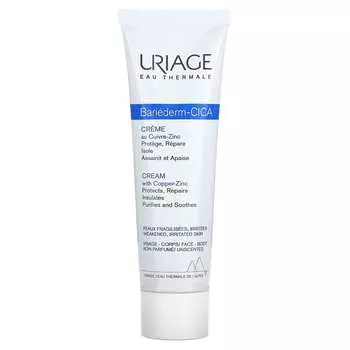 Uriage, крем Bariederm-Cica с медью и цинком, без запаха, 3,4 жидких унции (100 мл)
