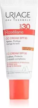Uriage Rosliane CC Cream SPF 30 CC крем для чувствительной кожи, склонной к покраснениям. TU прозрачный
