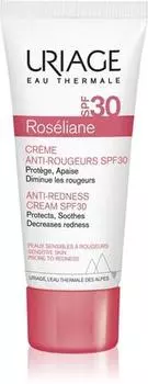 Uriage Rosliane Crme Anti-Rougeurs SPF 30 crme de jour pour peaux sensibles sujettes aux rougeurs SPF 30 TU прозрачный