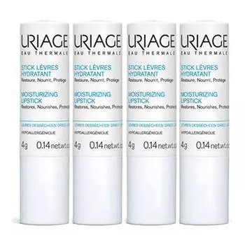 Uriage Stick Levres Бальзам для губ, 4г, 4 шт.