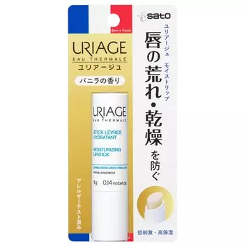 URIAGE URIAGE Moist Strip Moisturizing URIAGE Sato Pharmaceutical Lip Balm 4g Vanilla Hypoallergenic/Highly (x 1)