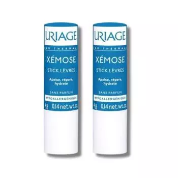 Uriage Бальзам для губ Xemose Stick Levres, 2 шт., 4 г x 2