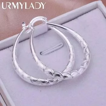 URMYLADY модные женские серьги из стерлингового серебра 925 пробы, свадебный крючок, красивые серьги высокого качества, ювелирные изделия ME225