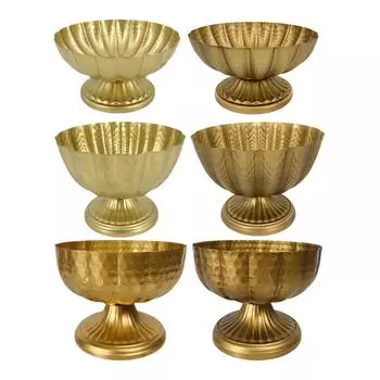 Урна для цветов Традиционный металлический небольшой цветочный горшок для гостиной, офиса, кафе