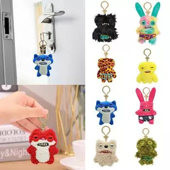 Уродливые и милые плюшевые игрушечные куклы, креативные декоративные подвески и украшения One Size жёлтый