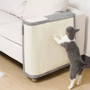 Uross Защита мебели от кошачьих царапин Натуральный сизаль Конопляный диван-кресло Коврик из конопли Чехол для дивана Защита от кошачьих царапин Four Seasons Furniture Scratch серый