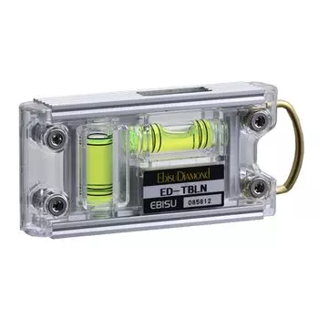 Уровень Ebisu Tobi Green Body: Серебряная/пузырьковая трубка: 10x1,9x4,3 см ED-TBLN