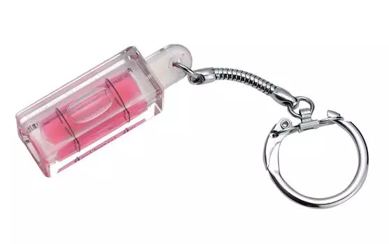 Уровень-пузырек Ebisu Keychain, цвет красный ED-KEYR