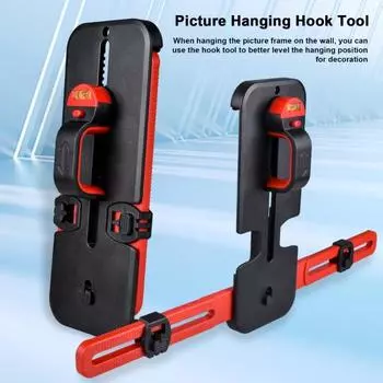 Уровень с пузырьками, высокая точность, простота использования, точная регулировка, портативный многофункциональный магнитный нивелир чёрный