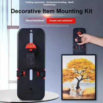 Уровень с пузырьками, высокая точность, простота использования, точная регулировка, портативный многофункциональный магнитный нивелир чёрный