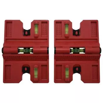 Уровень спирта, магнитный уровень, складной для хранения, пузырьковый уровень для перекрестной проверки, упаковка из 2 шт.