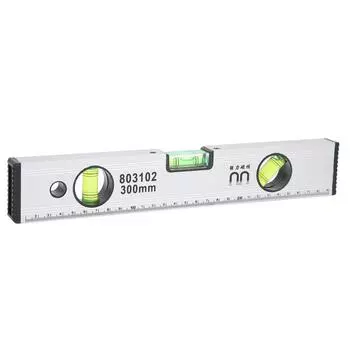 Уровень спиртовой алюминиевый сплав магнитный многофункциональный измерительный линейка нивелир инструмент(400мм )