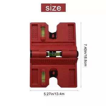 Уровень спиртовой, Магнитный уровень для столба Складывается для хранения, Проверьте пузырьковый уровень