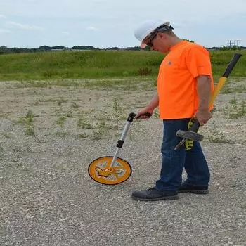 Уровень Struct-Cast измерительное колесо, диаметр 31,75 см, желтое, серебристое, 1 колесо